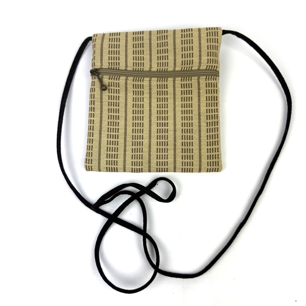 Maruca Crossbody Bag Tapestry Handbag Handmade In USA Small Purse Tan‎ Brand New